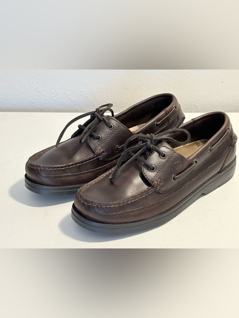 Sperry Top-sider Brown Leather boat shoes men’s size 8.5